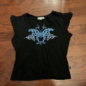 Self esteem tribal butterfly top